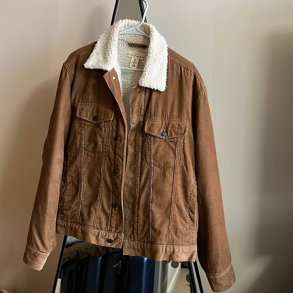 H&M corduroy sherpa jacket